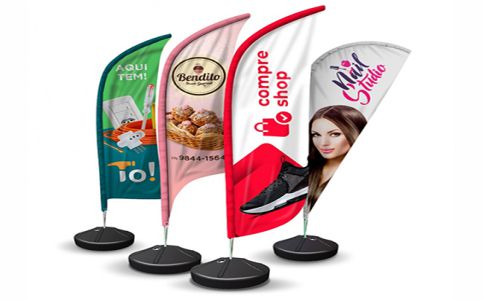 mídias personalizadas - Wind Banners